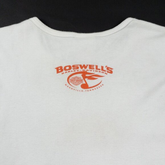 Harley-Davidson Flames T-Shirt Women's Tag XL Vintage Y2K Flames USA Long Sleeve - Picture 8 of 12